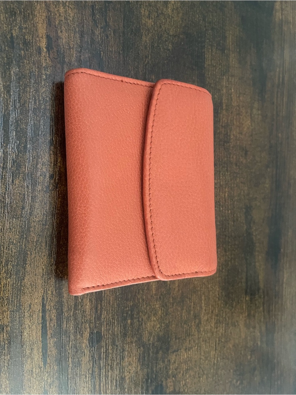 Buxton Orange Textured Card & Key Holder